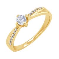 Zásnubný prsteň s lab-grown diamantmi Sanely