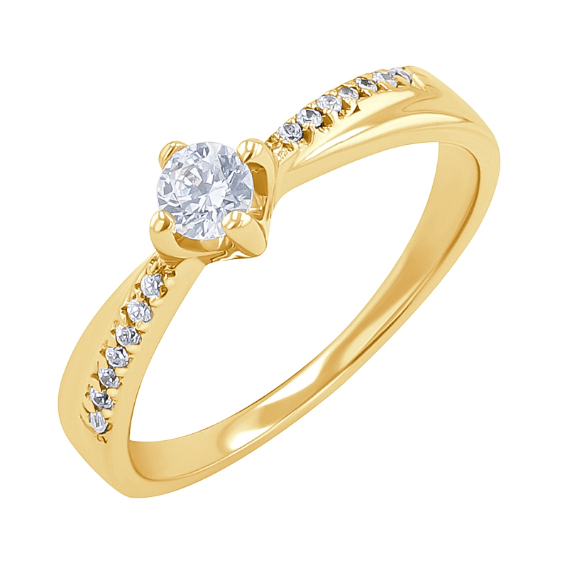 Zásnubný prsteň s 0.4ct IGI certifikovaným lab-grown diamantom Sanely