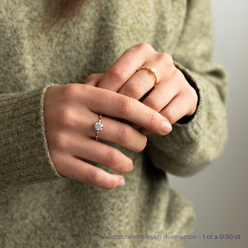 Zásnubný prsteň s diamantmi Jelena 134446