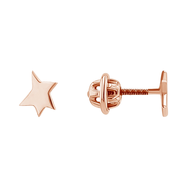 Skrutkovacie náušnice v tvare hviezdičiek Malý princ 135506