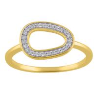 Zlatý prsteň s lab-grown diamantmi Terri