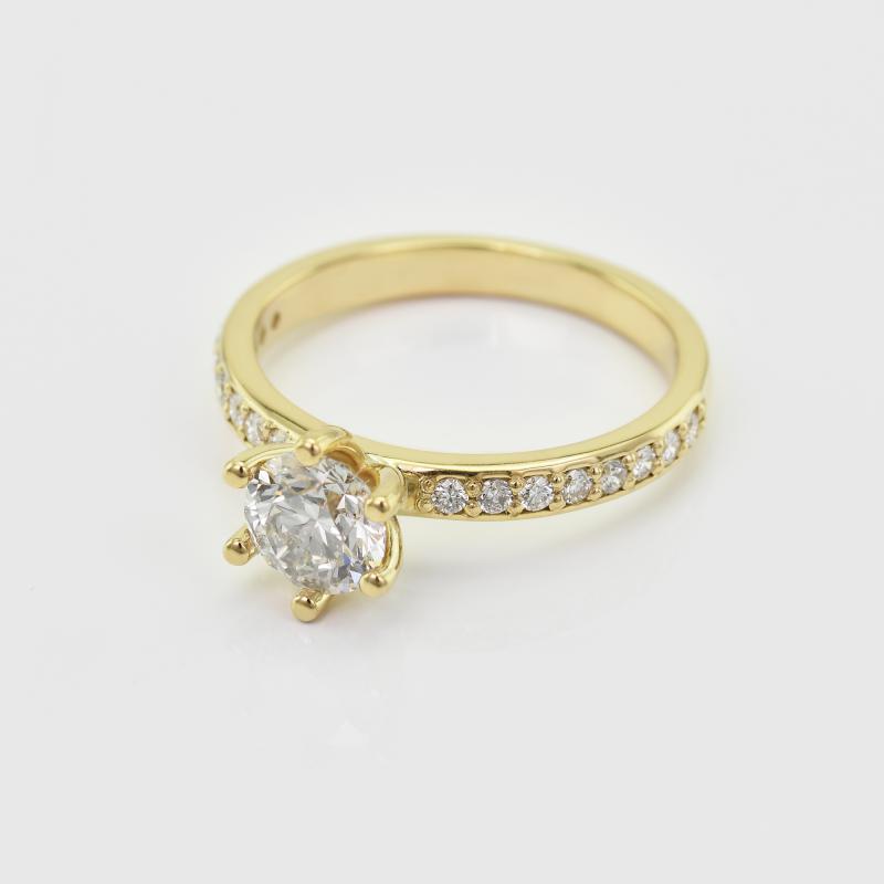 Zásnubný zlatý prsteň s diamantmi 20726