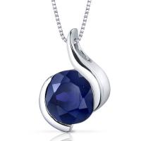 Zafírový strieborný náhrdelník s elegantnou iskrou Maili