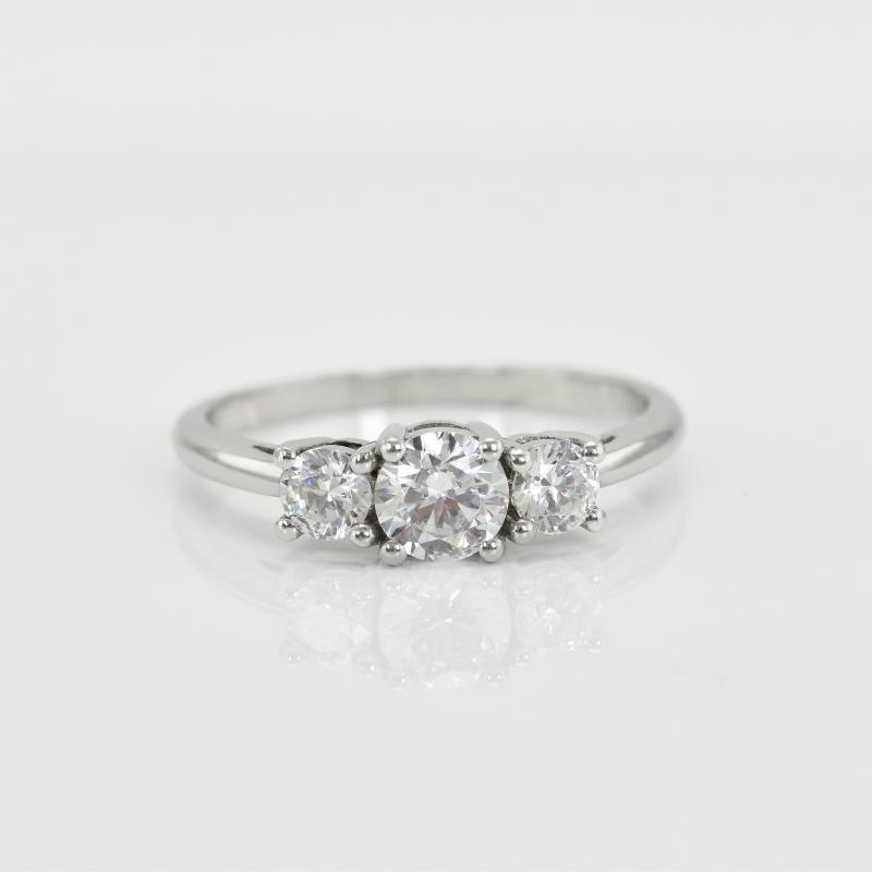 Platinový diamantový prsteň 23986