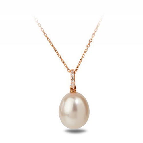 Diamantový prívesok s perlou 2576
