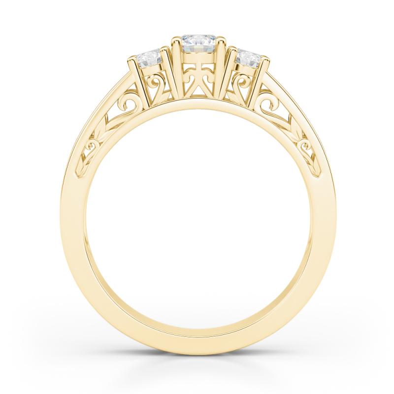 Diamantový prsteň vo vintage štýle 27106