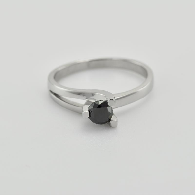 Zásnubný prsteň s čiernym diamantom Carmeh 27496