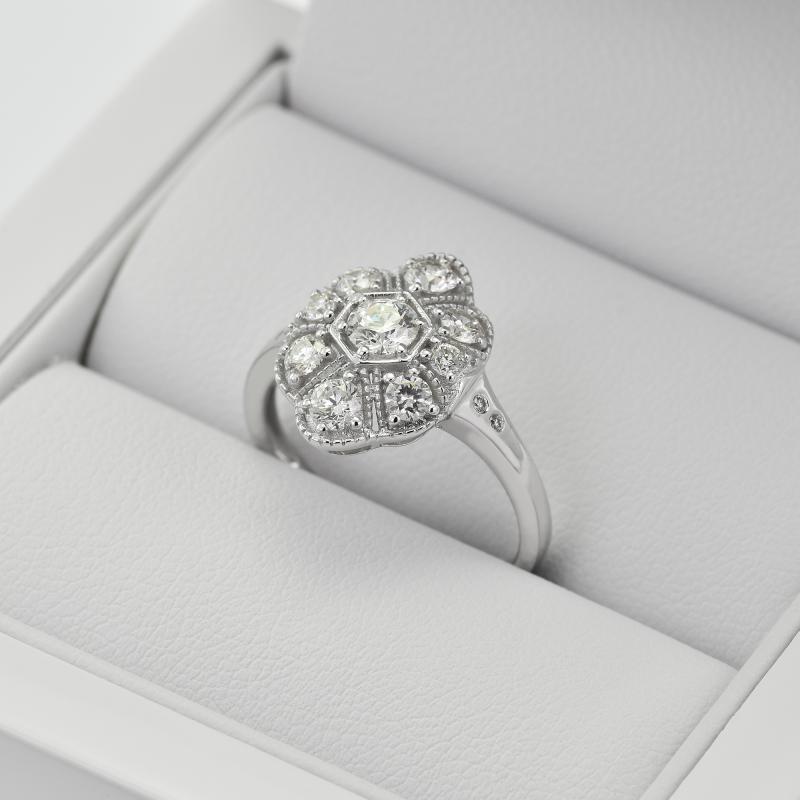 Zlatý prsteň s diamantmi 28816