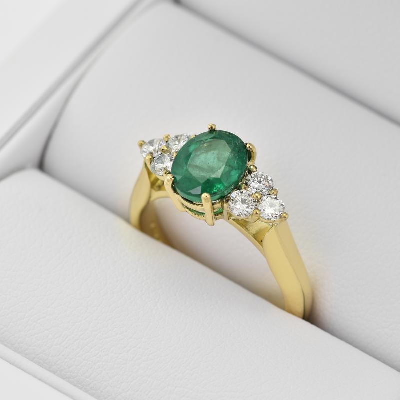 Prsteň so smaragdmi 29476