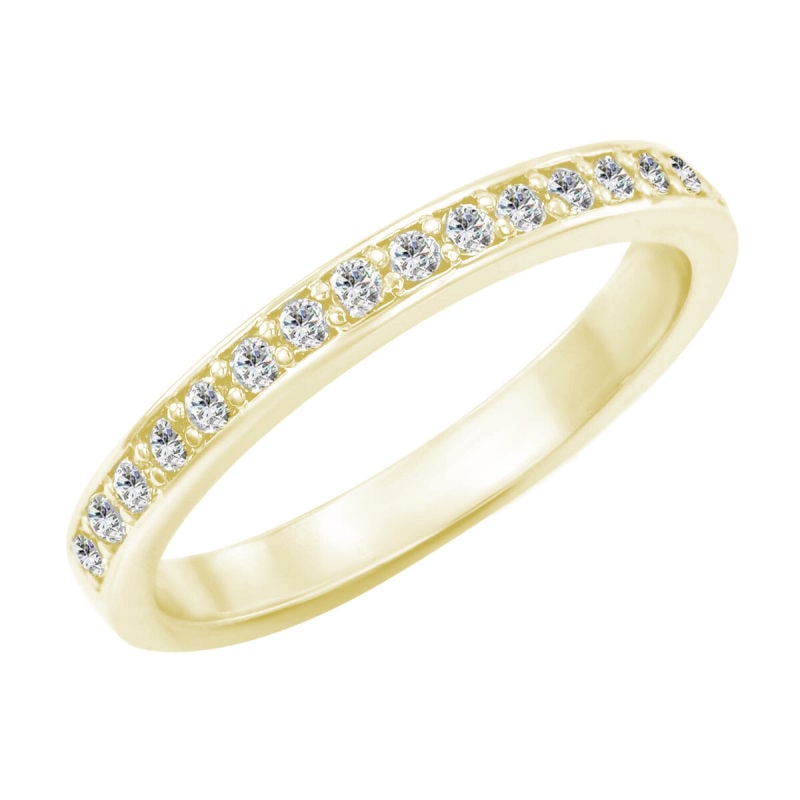 Diamantový eternity prsteň a pánsky svadobný prsteň 29616