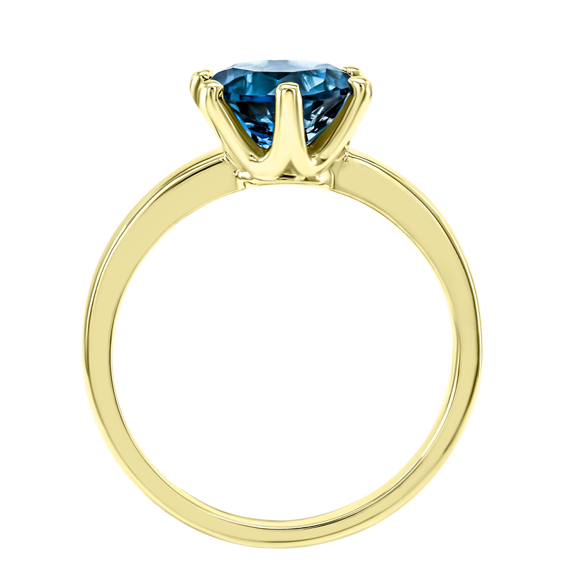 Zásnubný zlatý prsteň s londýnskym topásom 31306