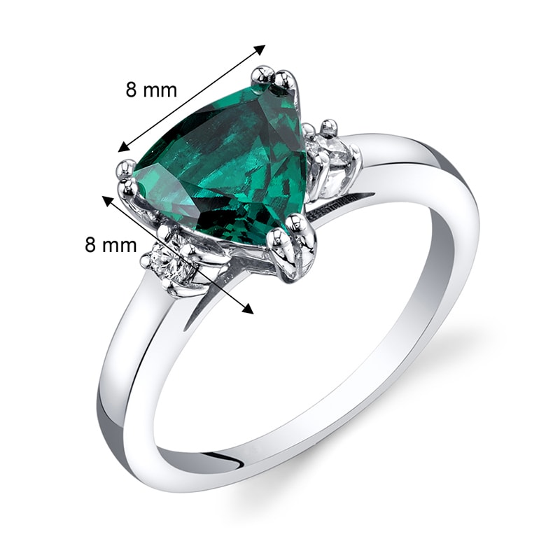 Smaragdový prsteň zo zlata 35056