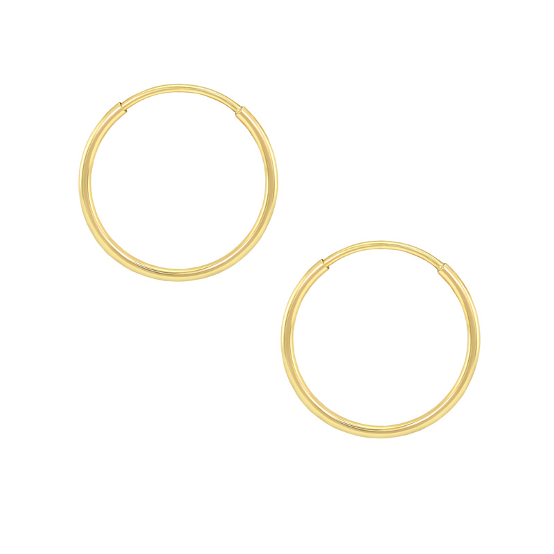Zlaté 15 mm krúžky Viuna