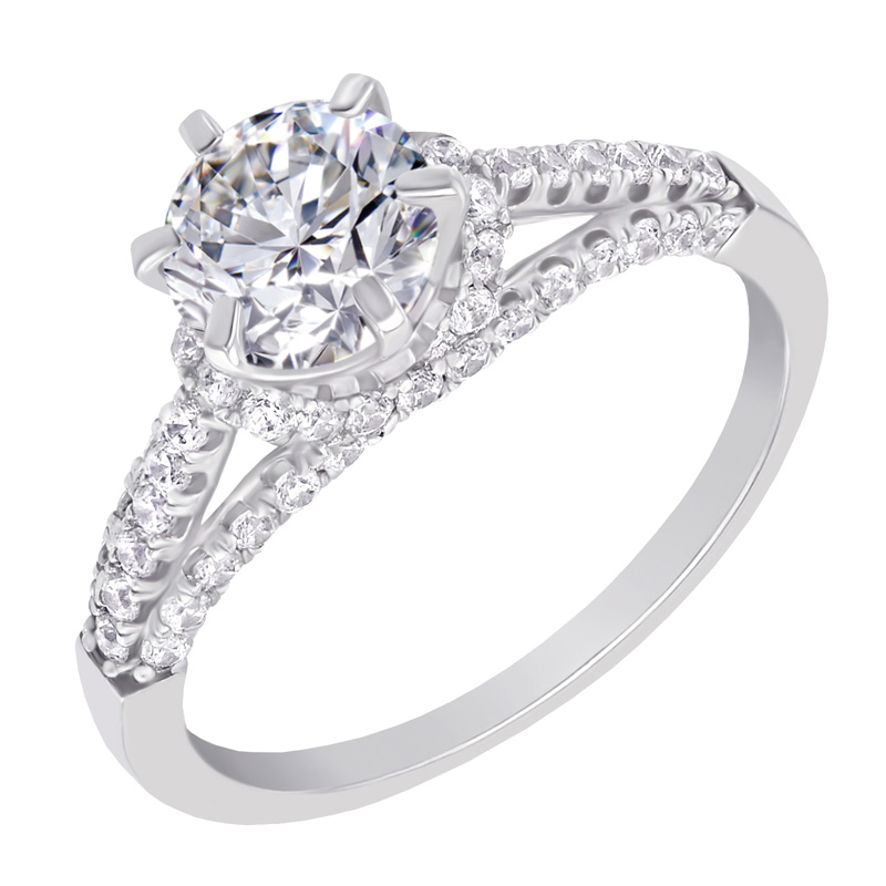 Diamantový zásnubný prsteň 37026
