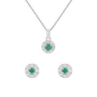 Smaragdová kolekcia šperkov s diamantmi zo zlata Skye