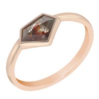 Zlatý prsteň s hnedým diamantom Strone