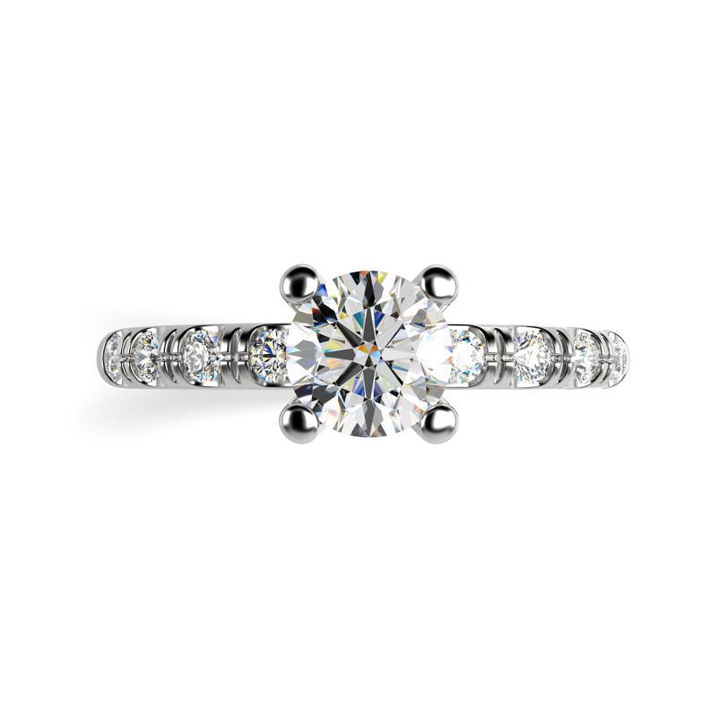 Prsteň s diamantmi 46156