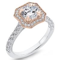 Diamantový zásnubný prsteň v halo štýle Paulette