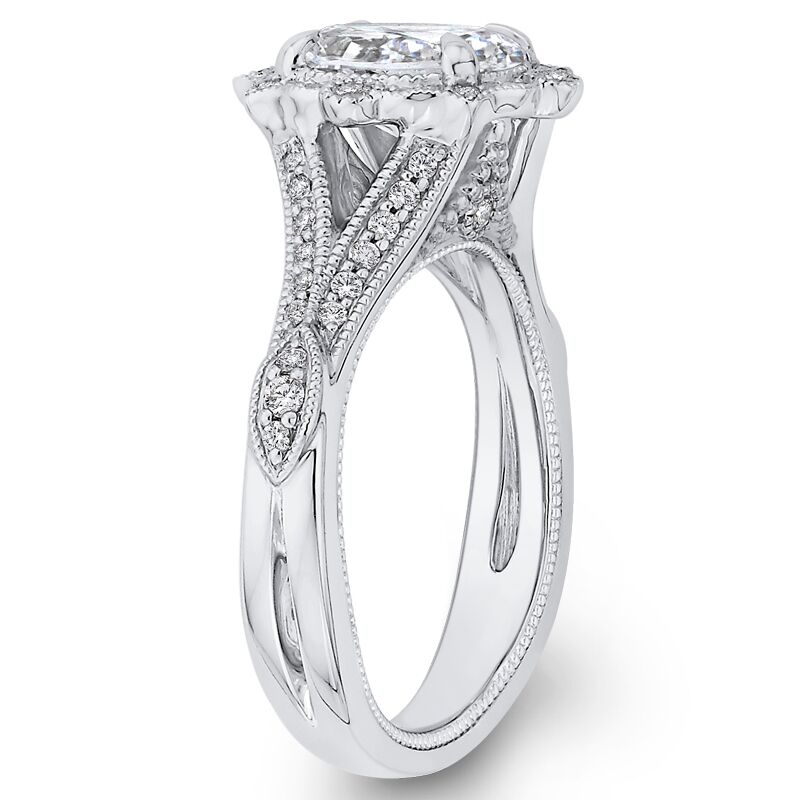 Diamantový zásnubný prsteň vo vintage štýle 46496