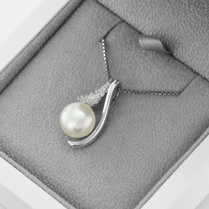 Náhrdelník s bielou perlou 46816