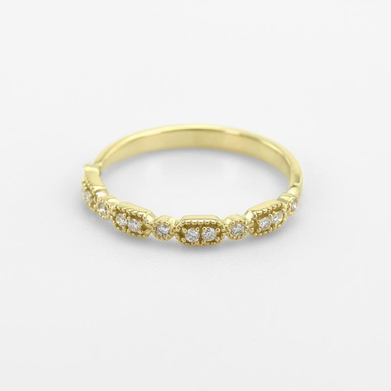 Zlatý eternity prsteň s diamantmi 46936