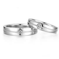 Platinové svadobné prstene s diamantmi Ailsa