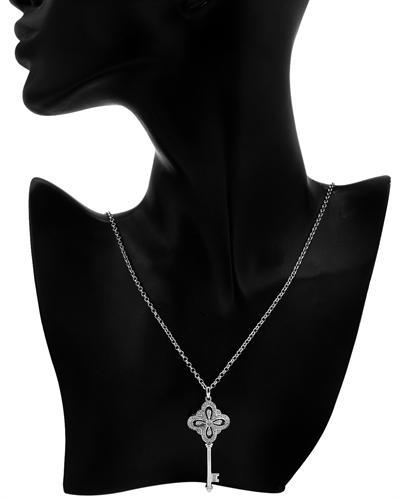 Strieborný diamantový náhrdelník 54466