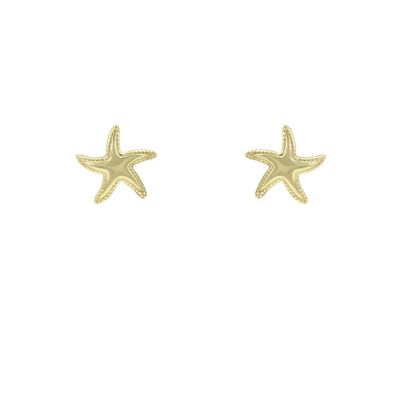 Zlaté náušnice morské hviezdy