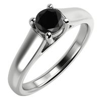 Zásnubný prsteň s čiernym diamantom Diane