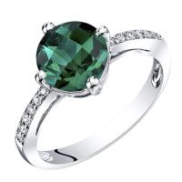 Zlatý smaragdový prsteň s postrannými diamantmi John
