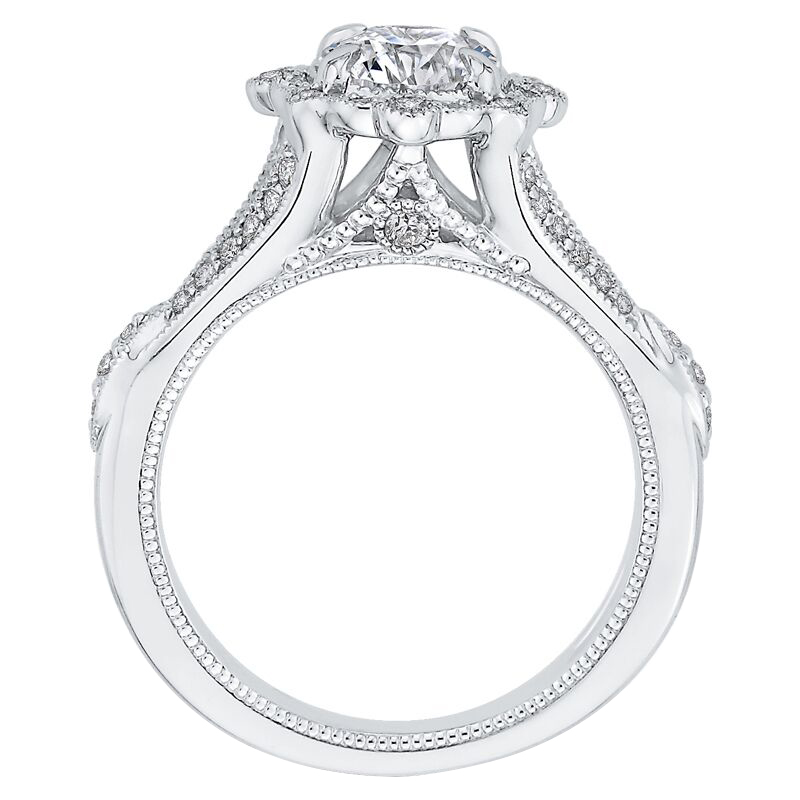 Zásnubný diamantový prsteň vo vintage štýle 60946