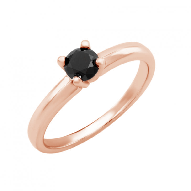 Zásnubný prsteň s čiernym diamantom 61836
