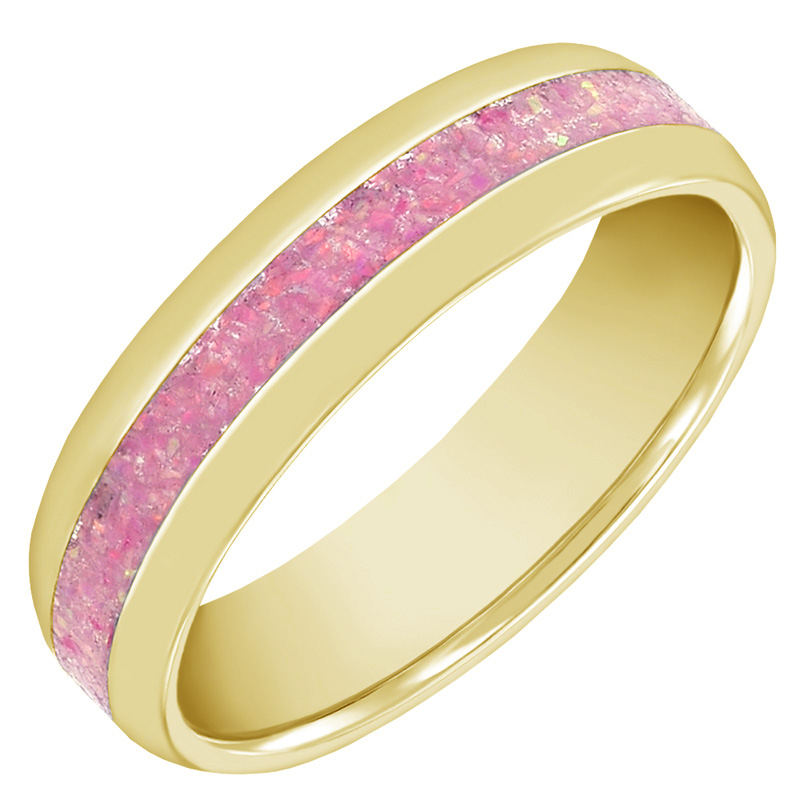 Pánsky prsteň s ružovou opálovou výplňou 63186