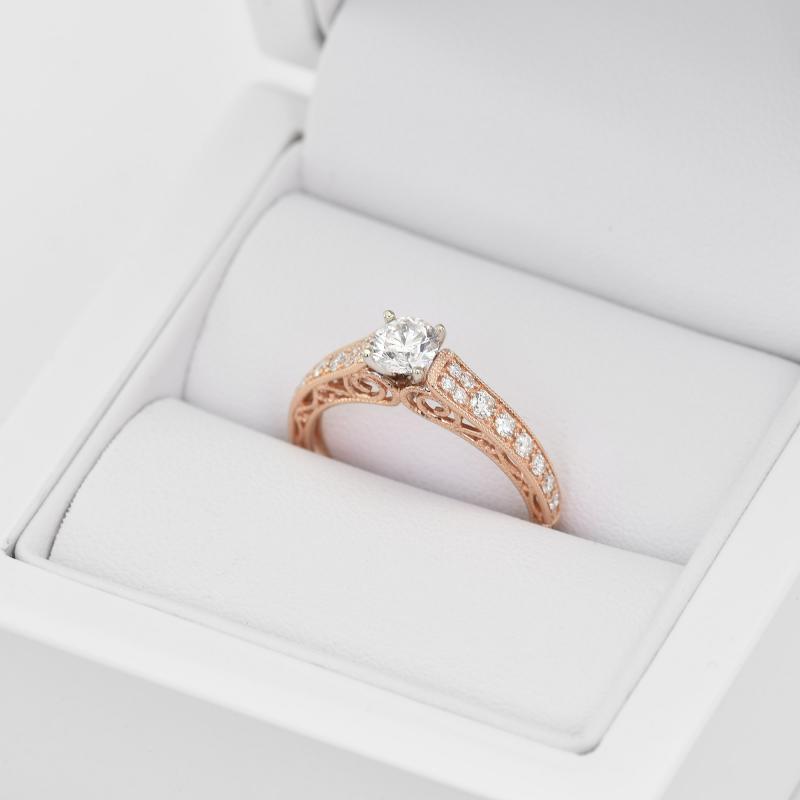 Romantický zásnubný prsteň 73016