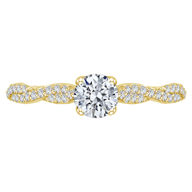 Zlatý prsteň s diamantmi 75026