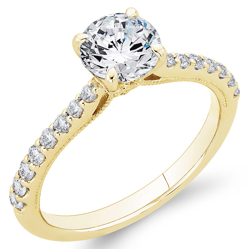 Zlatý prsteň s diamantmi 75036