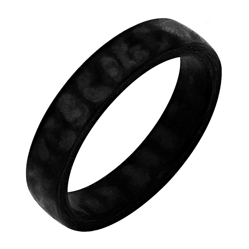 Pánský snubný prsteň z karbonu 80026