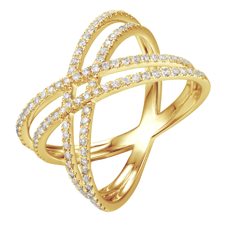 Zlatý diamantový prsteň 82376