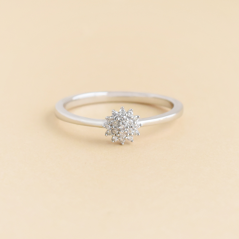 Prsteň s diamantmi 96006