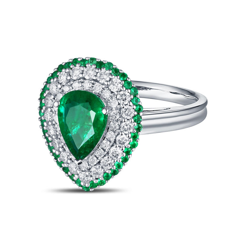 Smaragdový prsteň 9806