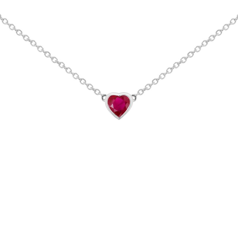 Minimalistický náhrdelník s rubínom Nancie 99856