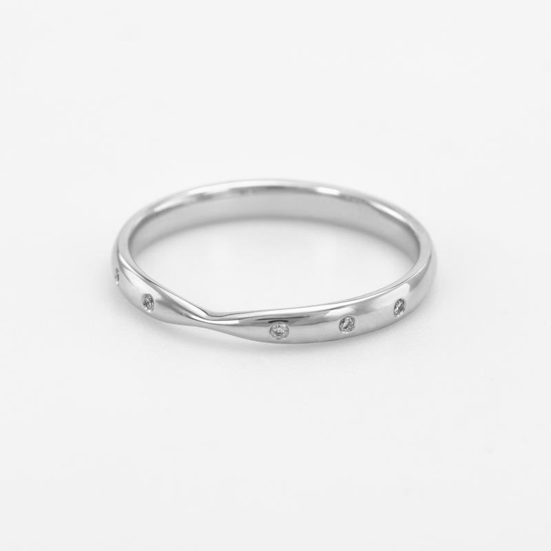 Minimalistický eternity prsteň s lab-grown diamantmi Wills 101357