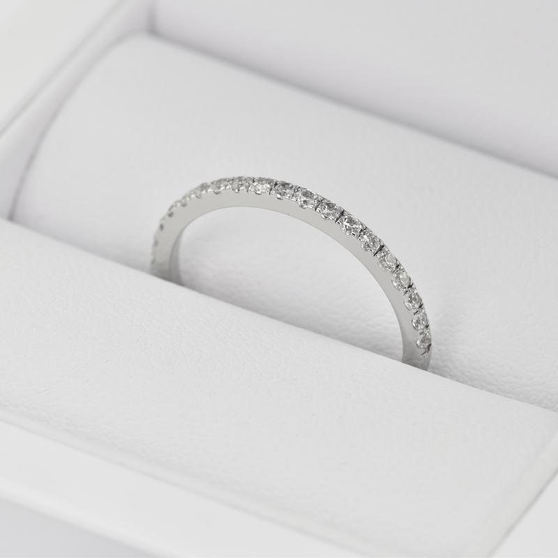Eternity prsteň s lab-grown diamantmi a pánsky pologuľatý prsteň Amine 101917