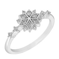 Strieborný prsteň s lab-grown diamantovou hviezdou Starlight