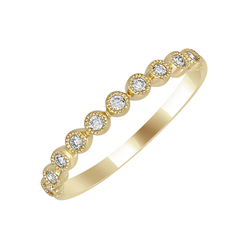 Minimalistický eternity prsteň s lab-grown diamantmi Edan 105697