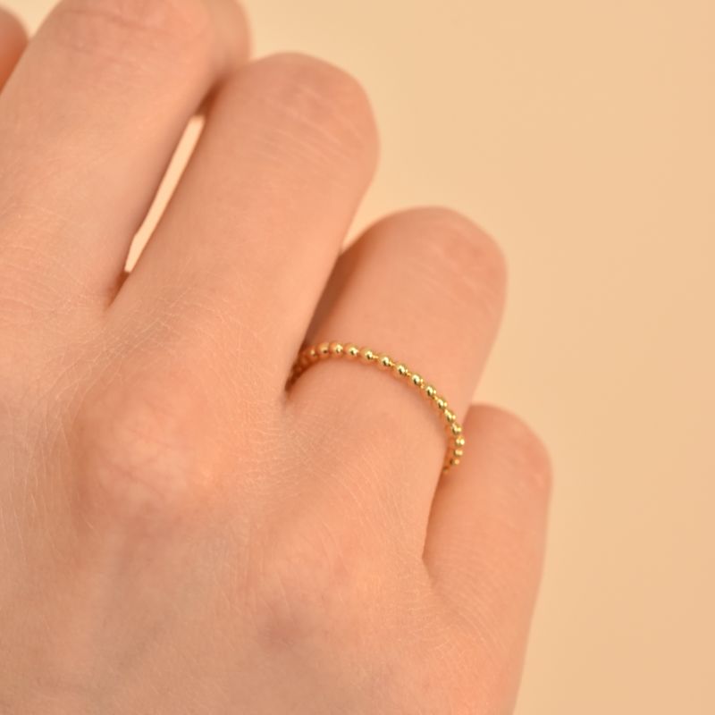Minimalistický guličkový prsteň Zakir 106047