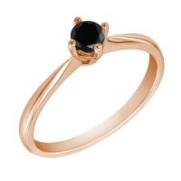 Zásnubný prsteň s čiernym diamantom Carrey