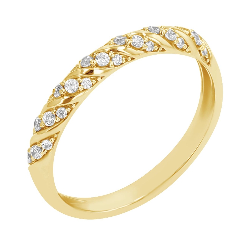 Prepletaný eternity prsteň s lab-grown diamantmi Chace 107897