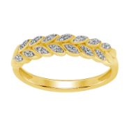 Eternity prsteň s lab-grown diamantovými lístkami Fulton 109827