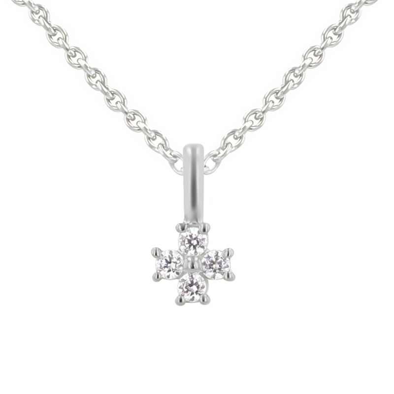 Prívesok v tvare kvetu s diamantmi Hale 112957